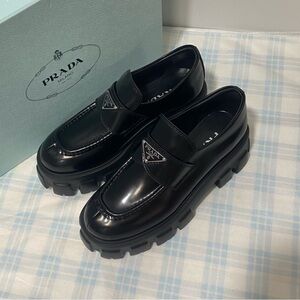 Women's Prada Black Loafers